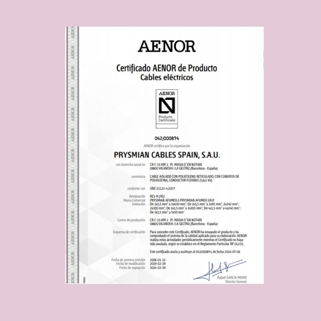 Certificados de Producto PRY